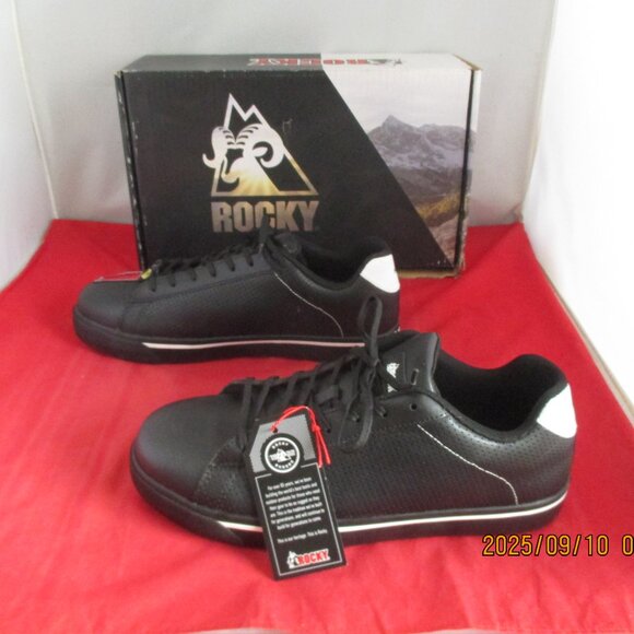 ROCKY Men's Skate - Low Nano Comp Toe Work Shoe $130 - US Size 11 - Black - 1332 - Picture 1 of 12